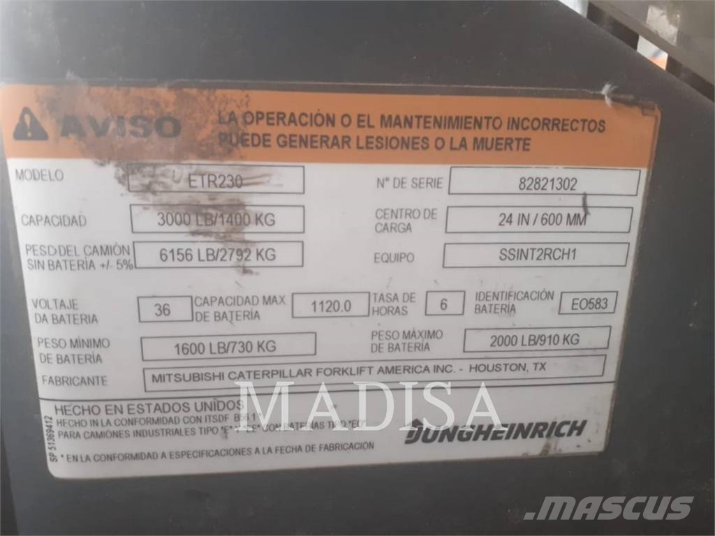 Jungheinrich ETR230D Elektro Stapler
