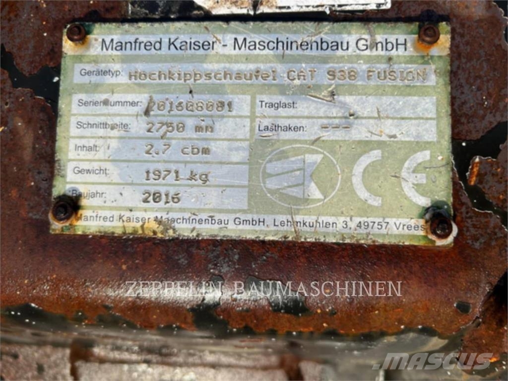 Kaiser HOCHKIPPSCHAUFEL 938 Łyżki do ładowarek