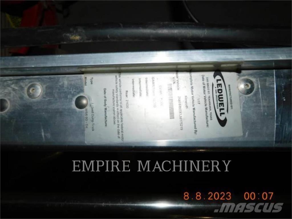 Kenworth (OBSOLETE) 6Y DMP AZ Autocisterna