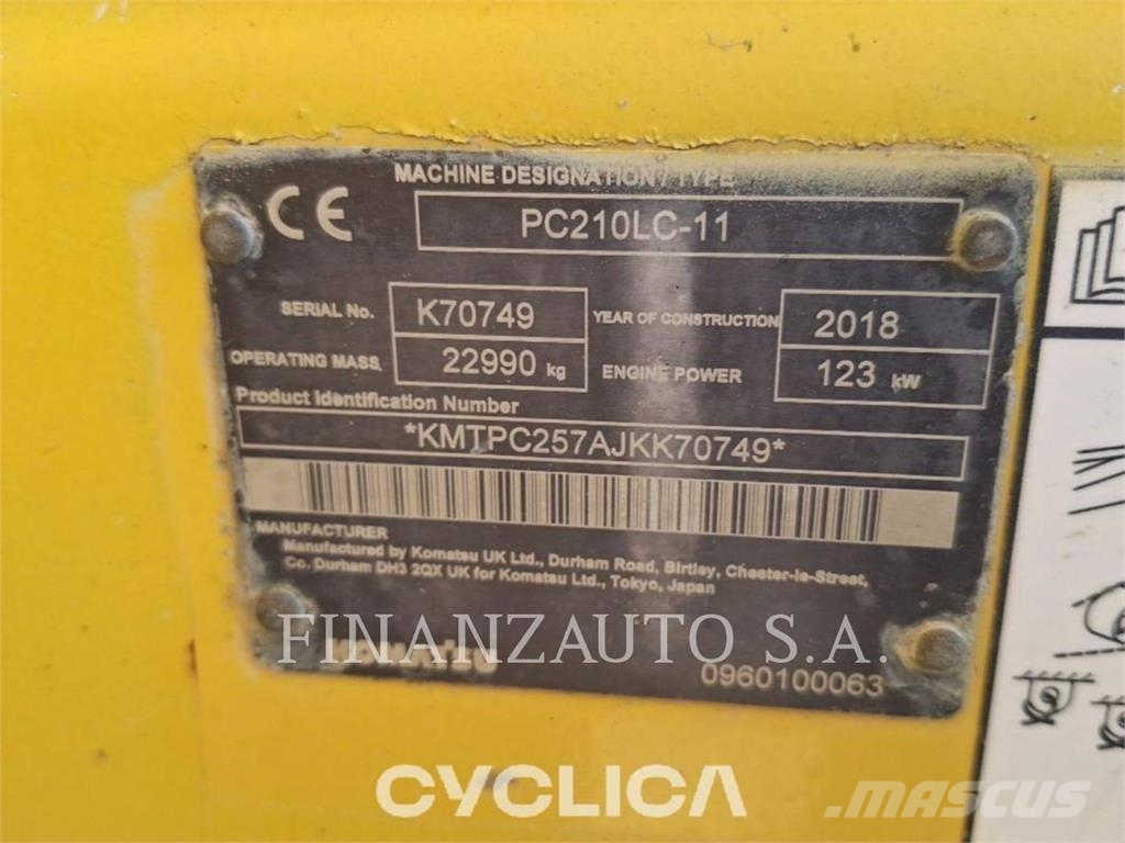 Komatsu PC210 Εκσκαφείς με ερπύστριες