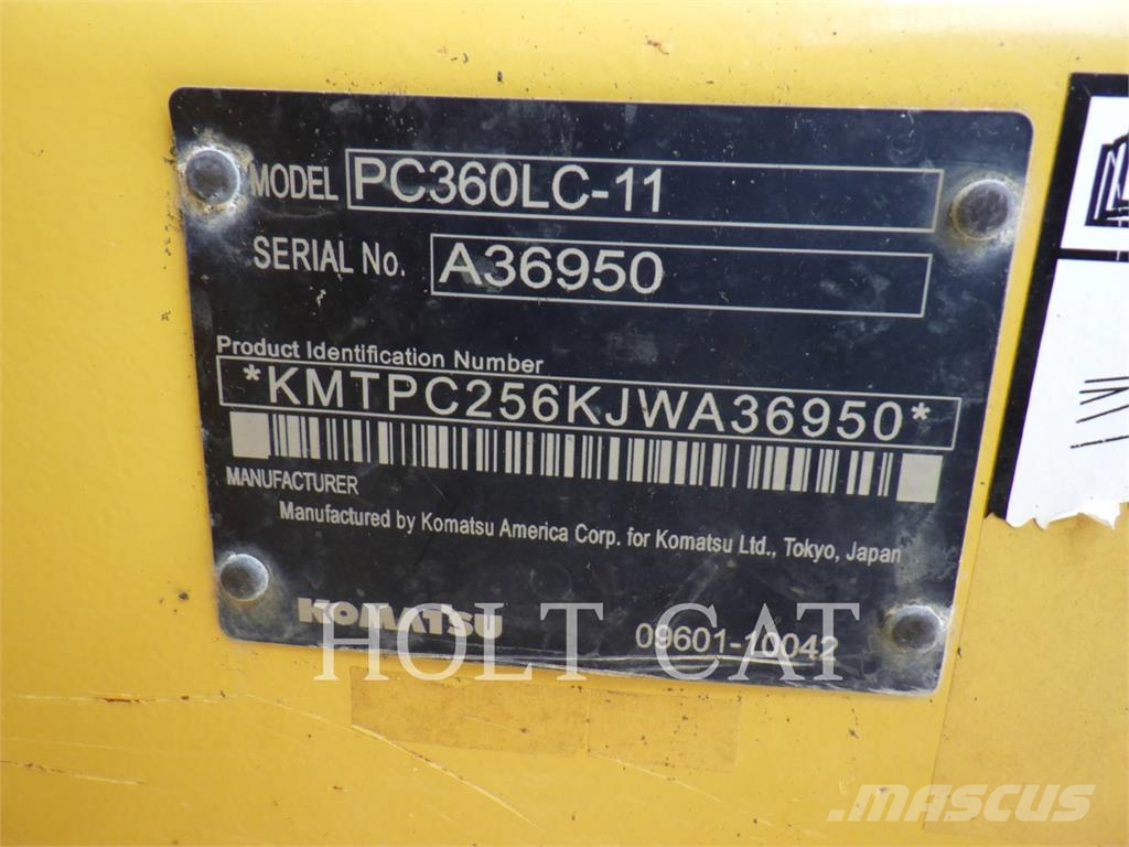 Komatsu PC360LC-11 Paletli ekskavatörler