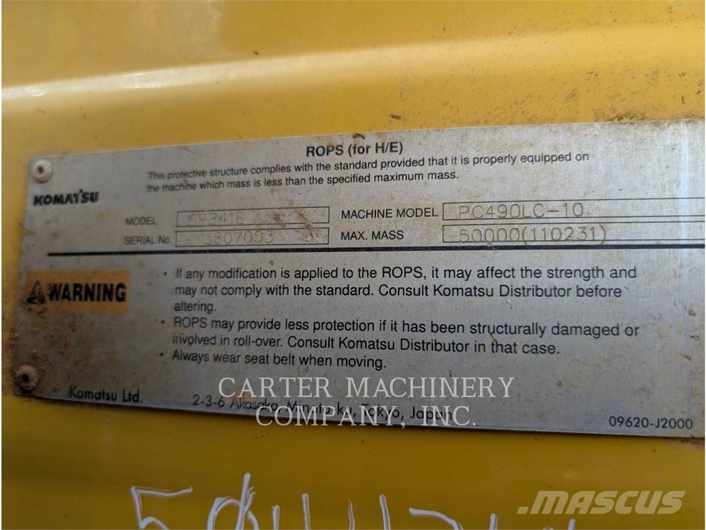 Komatsu PC490 Bagri goseničarji