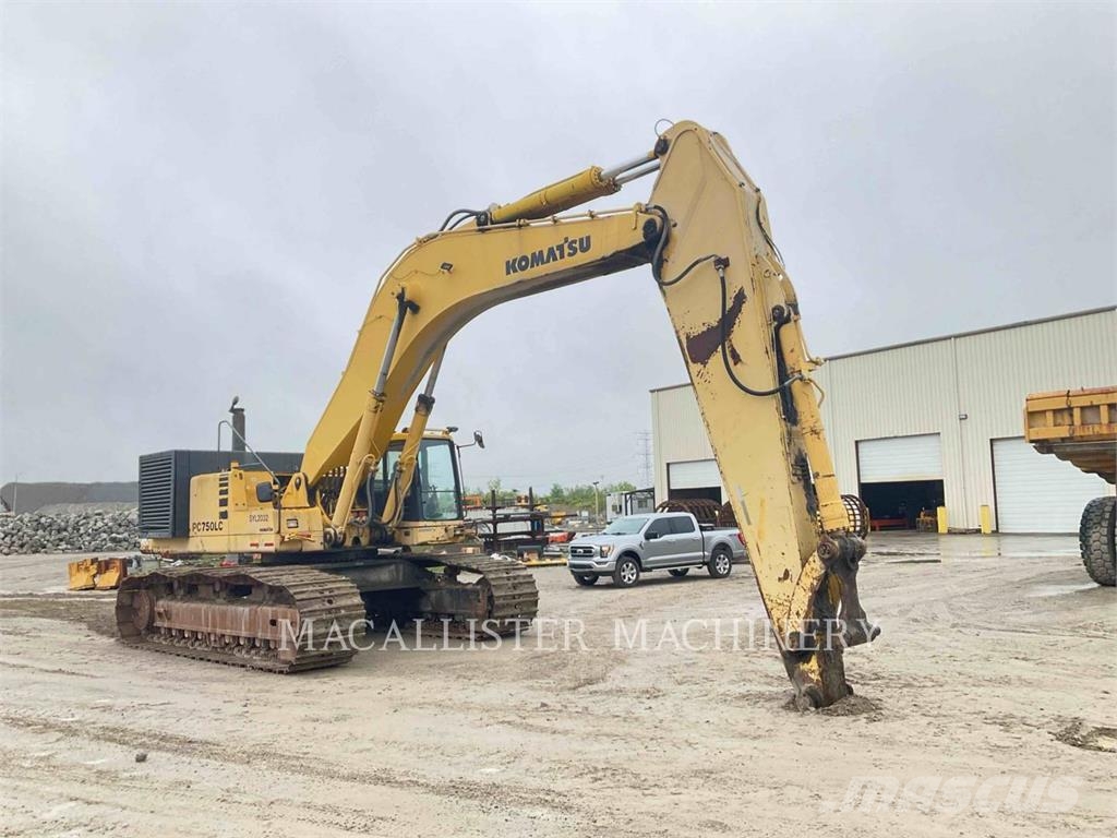 Komatsu PC750 Gravemaskiner på larvebånd
