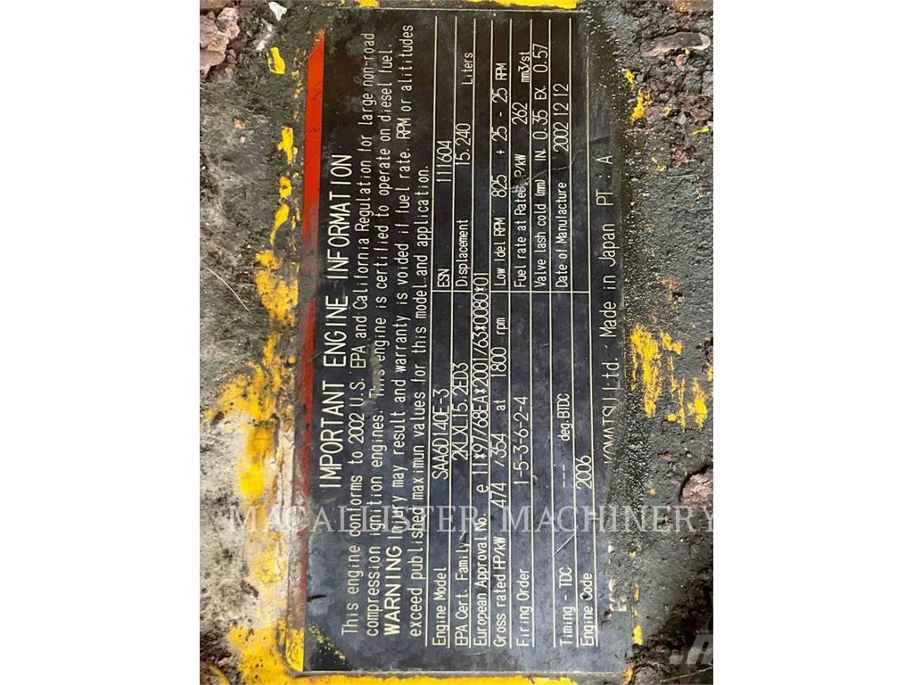 Komatsu PC750 Gravemaskiner på larvebånd