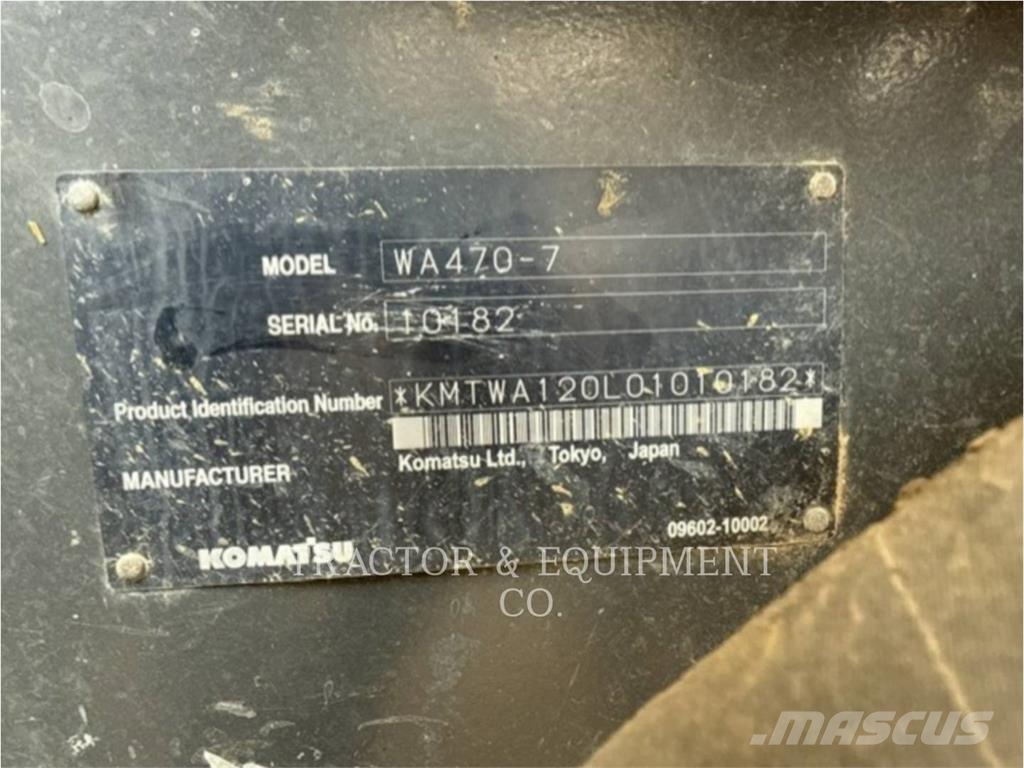 Komatsu WA470-7 Φορτωτές με λάστιχα (Τροχοφόροι)