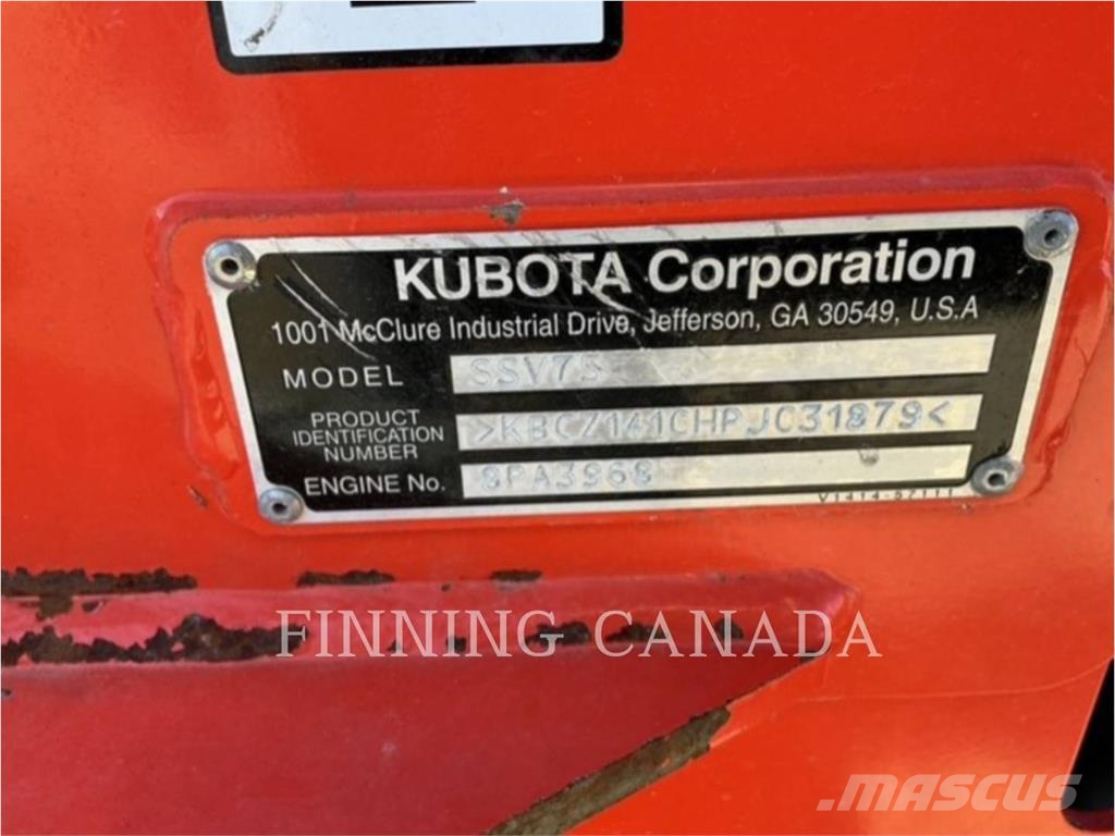 Kubota CANADA LTD. SVL75 Lietoti riteņu kompaktiekrāvēji
