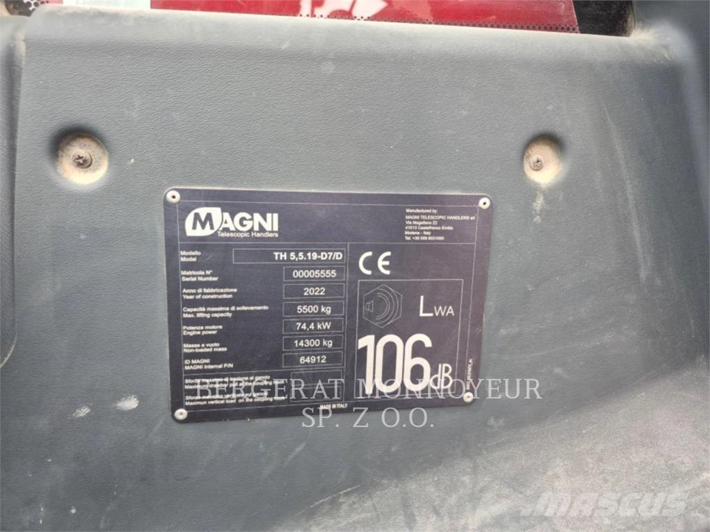 Magni TH 5,5,19-D7/D Teleskopiskie manipulatori