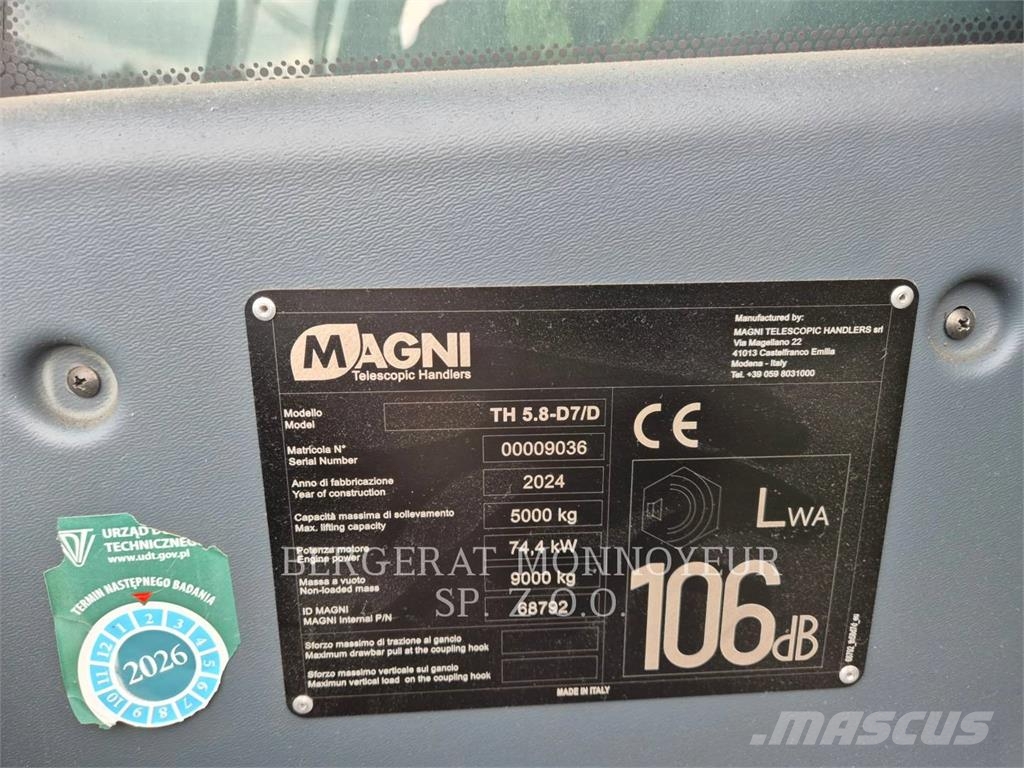 Magni TH 5.8-D7/D Teleskopski viličarji