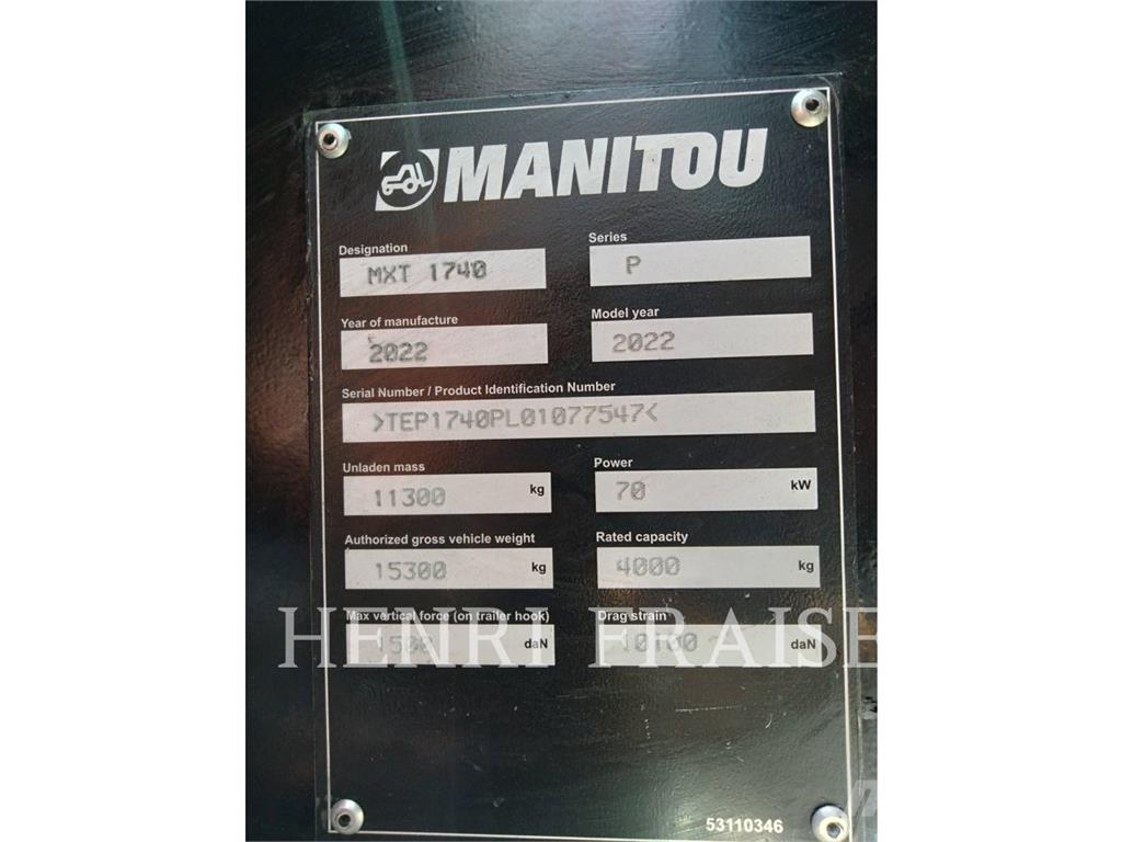 Manitou BF S.A. MXT1740 Manipuladores telescópicos