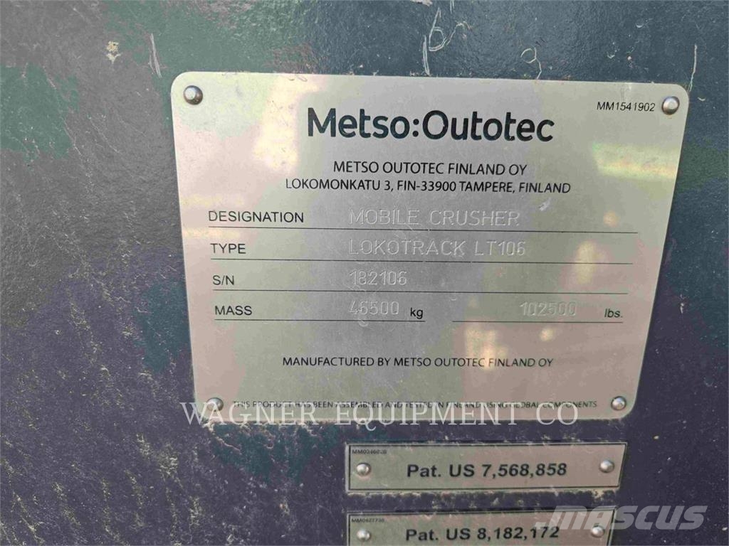 Metso LT106 Mobile knusere