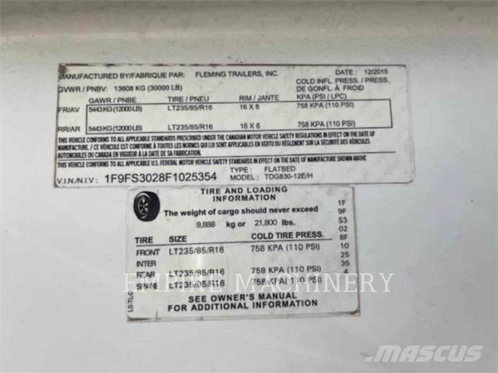  MISCELLANEOUS MFGRS GOOSENECK Прочие прицепы
