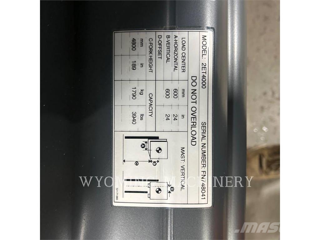 Mitsubishi 2ET4000 Ηλεκτρικά περονοφόρα ανυψωτικά κλαρκ