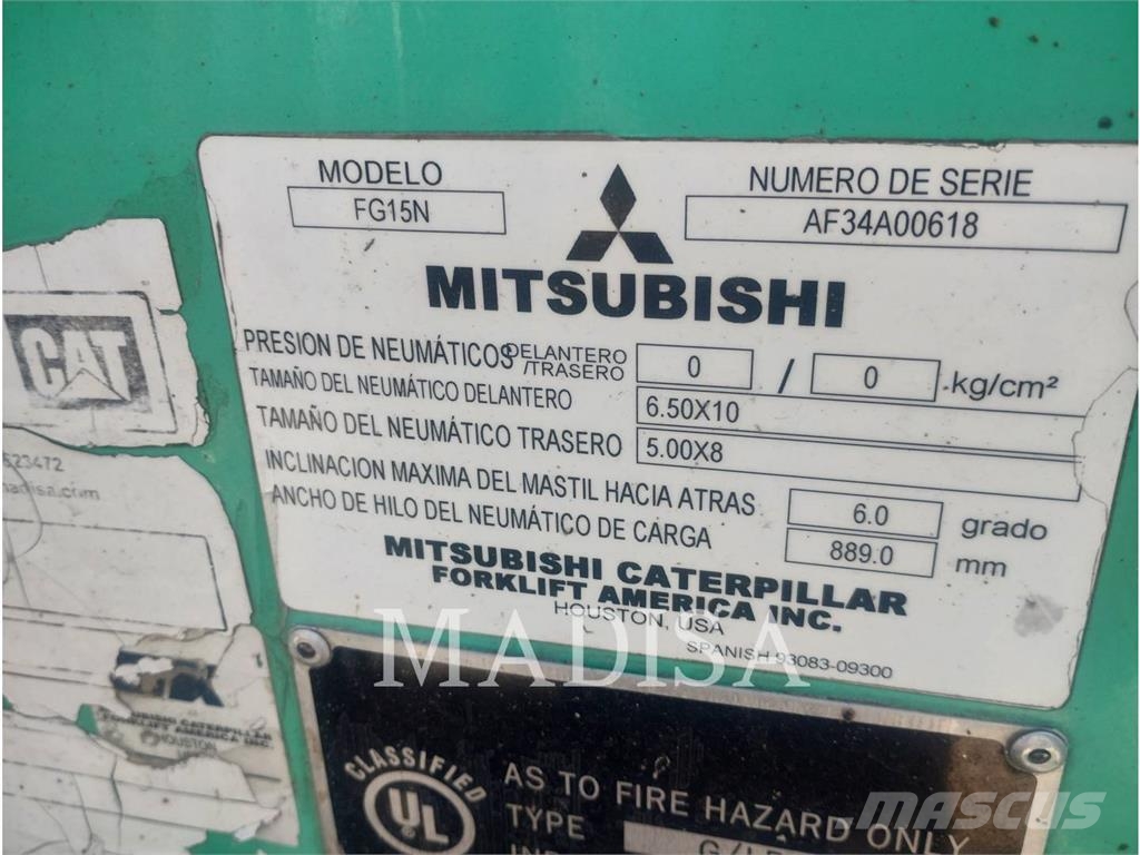 Mitsubishi FG15N شاحنات ذات رافعات شوكية - أخرى