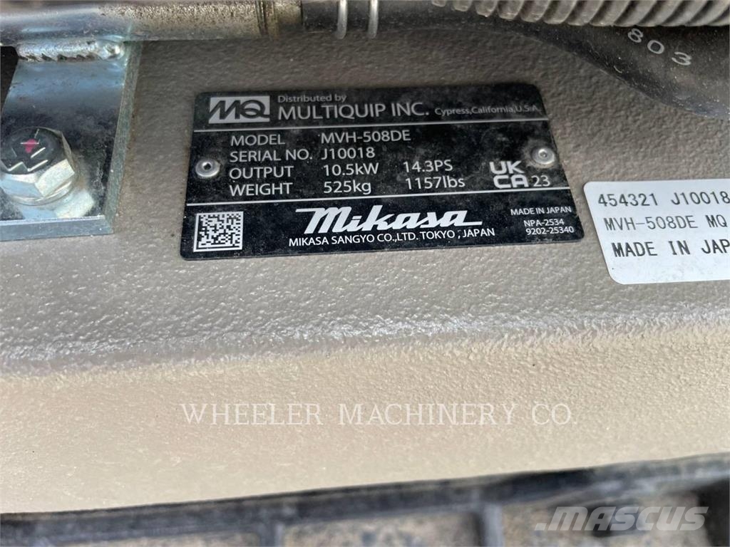 MultiQuip VP MVH508 Plate compactors
