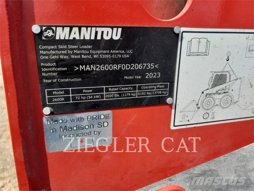 Mustang MANUFACTURING 2600R 滑移轉向裝載機
