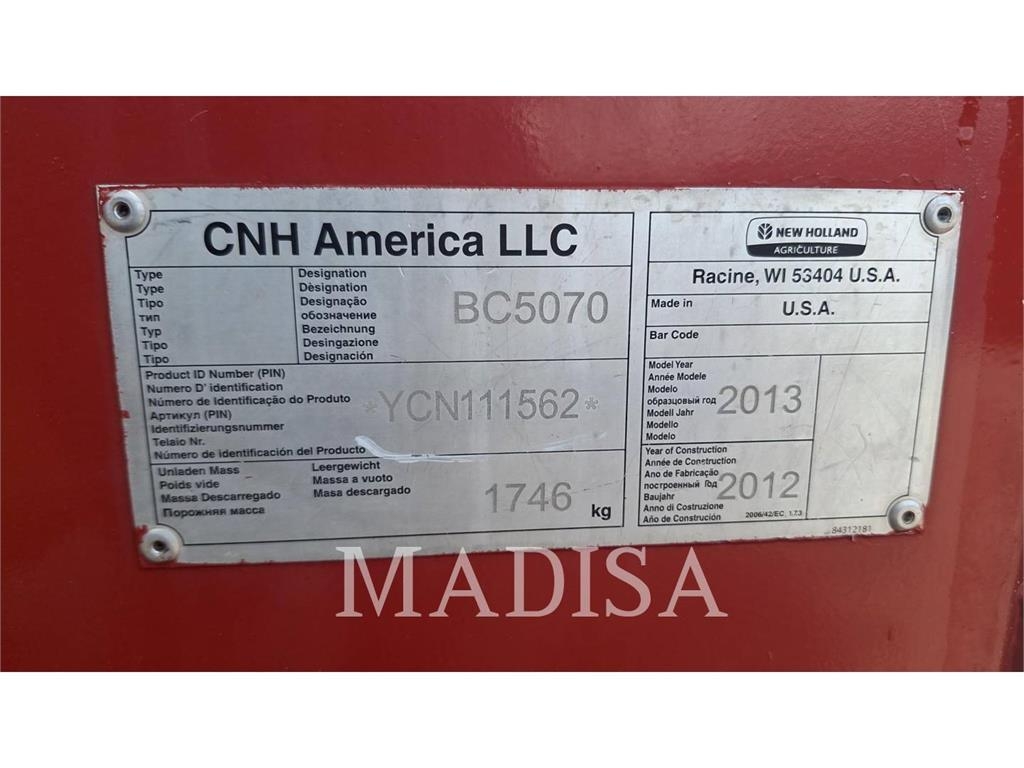 New Holland 5070 NW Θεριζοαλωνιστικές μηχανές