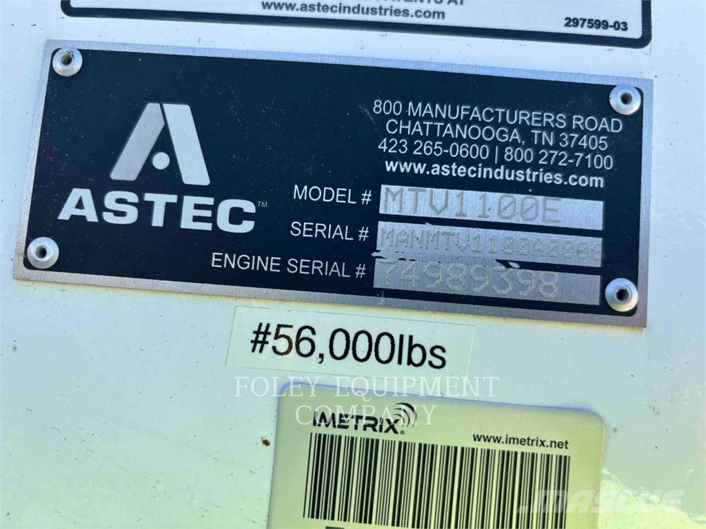 Roadtec MTV1100E Asfaltni finišeri