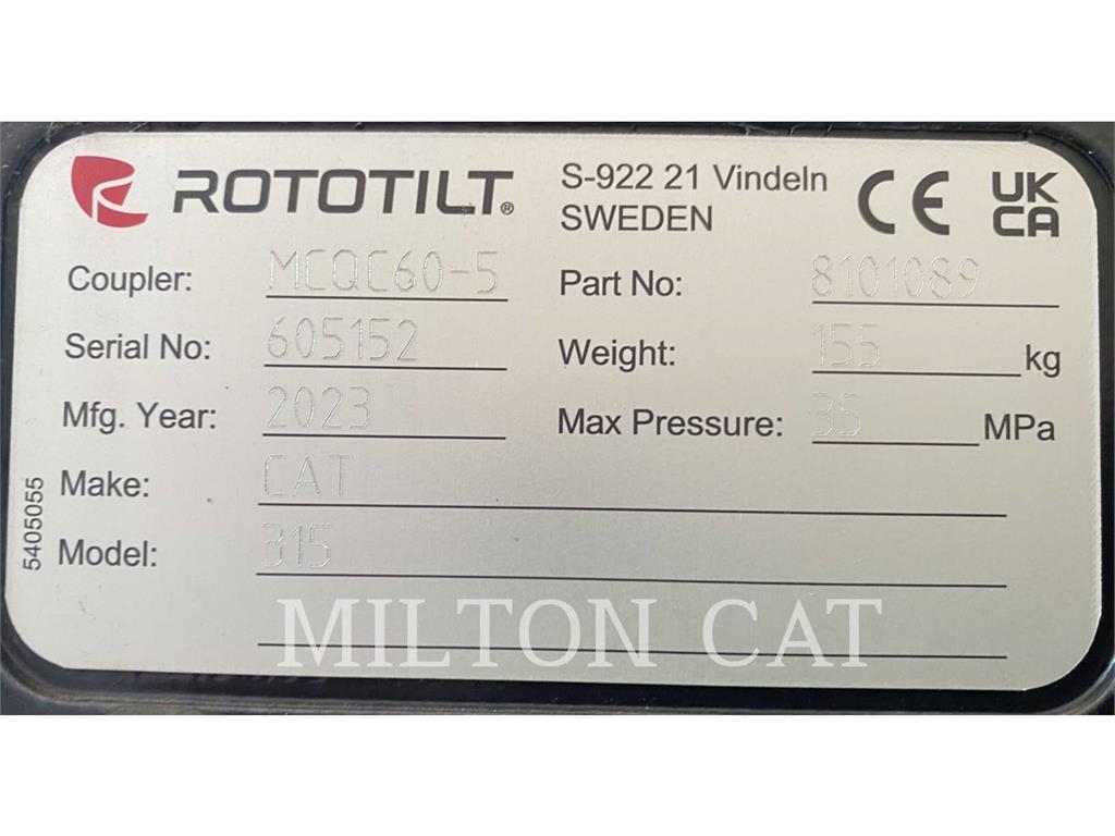 Rototilt QC60 COUPLER Швидкі з`єднувачі