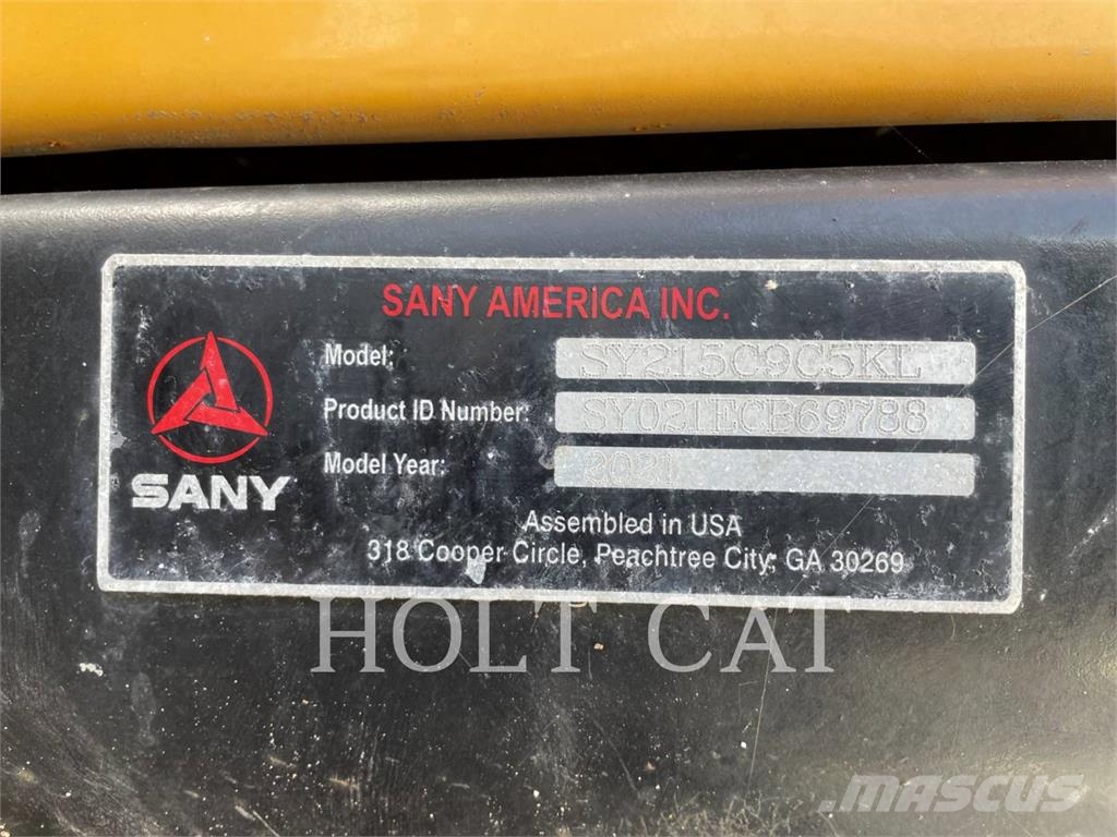 Sany HEAVY INDUSTRY PRODUCTS SY215C9C5KL Pásová rýpadla