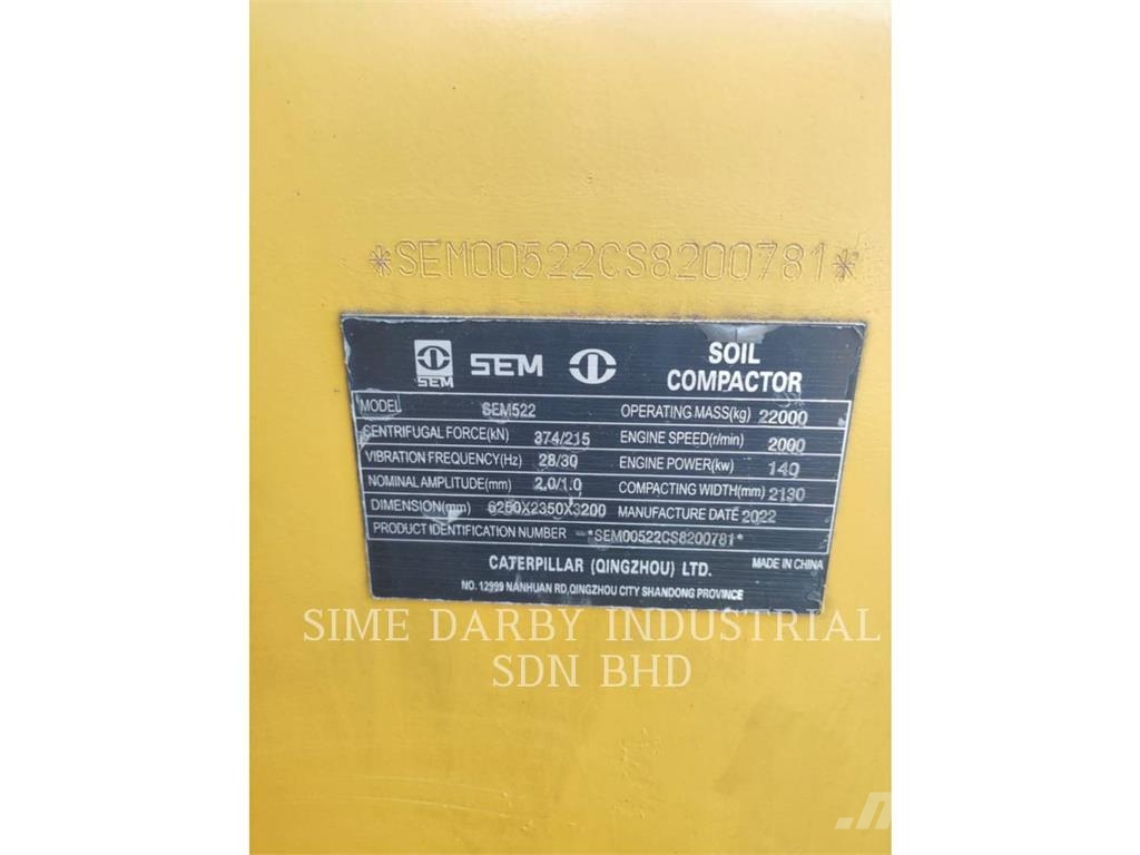 SEM CO. LTD SEM 522 Compactadoras de suelo