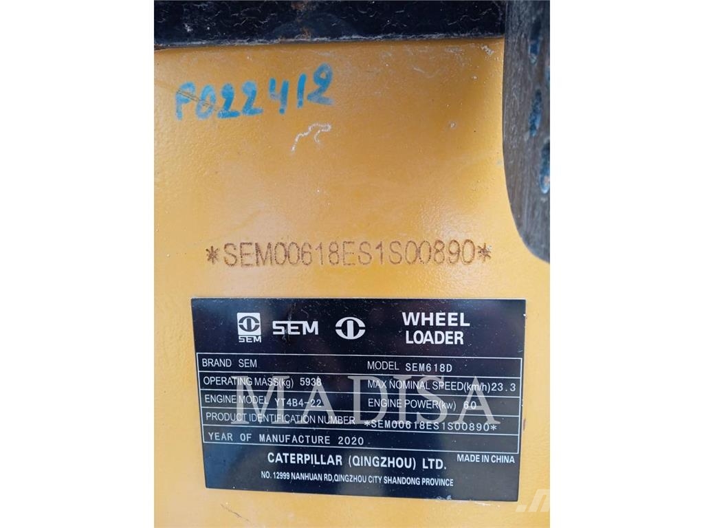 SEM MACHINERY SEM618D Колесни товарачи