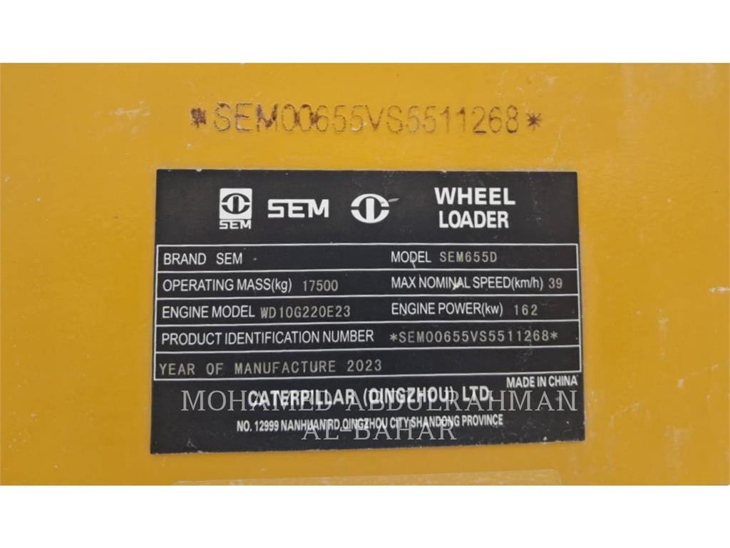 SEM MACHINERY SEM655D Carregadeiras de rodas