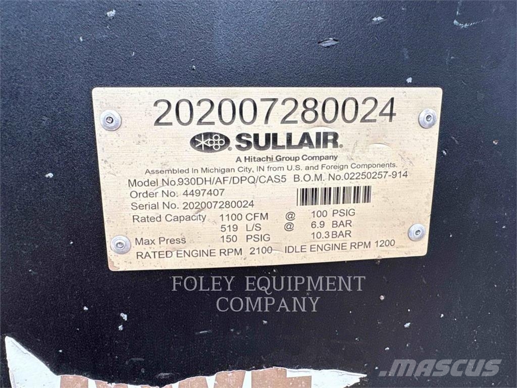 Sullair 900HAF/800 Basınçlı hava kurutucuları