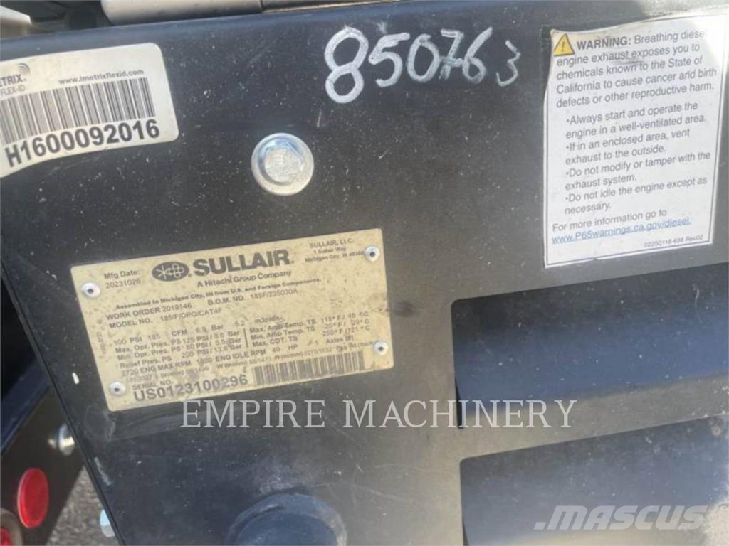 Sullair DPQ185CA Συμπιεστές