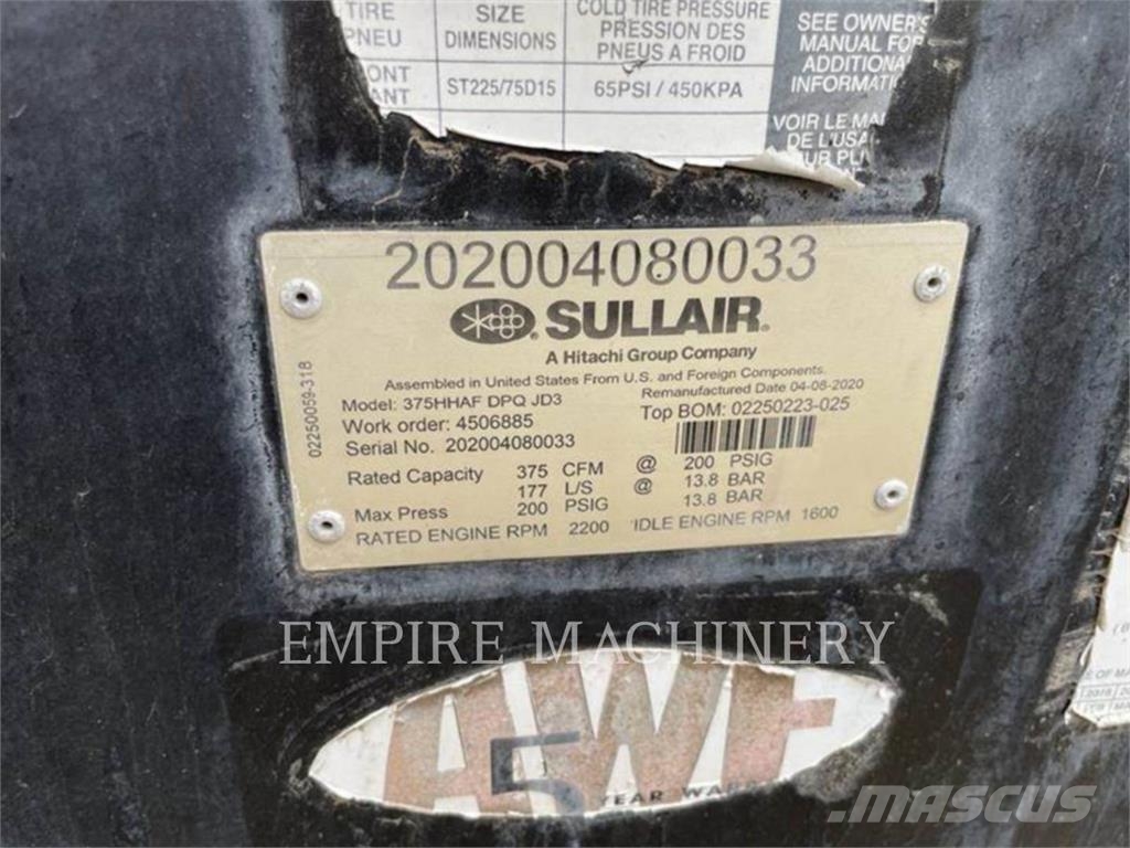 Sullair DPQ375HHAF Συμπιεστές