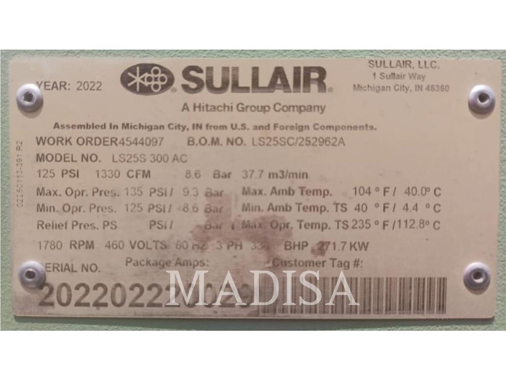 Sullair LS25S300H Suruõhukuivatid