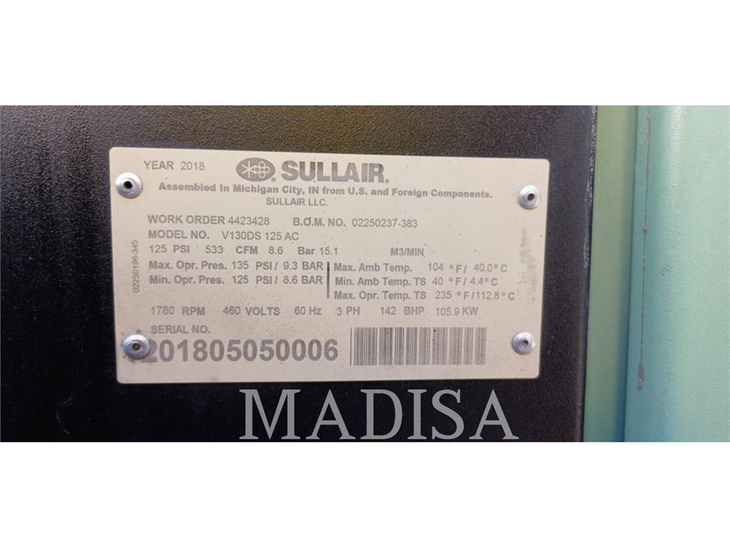 Sullair V130DS125H Compressed air dryers