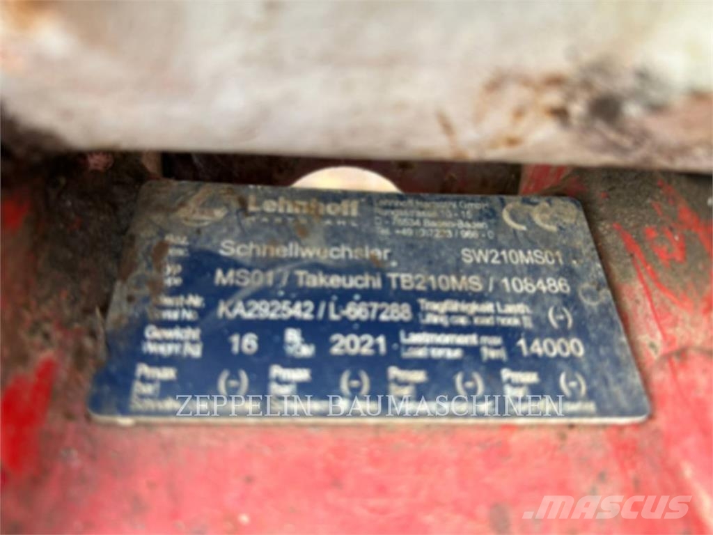 Takeuchi TB210R Bagri goseničarji