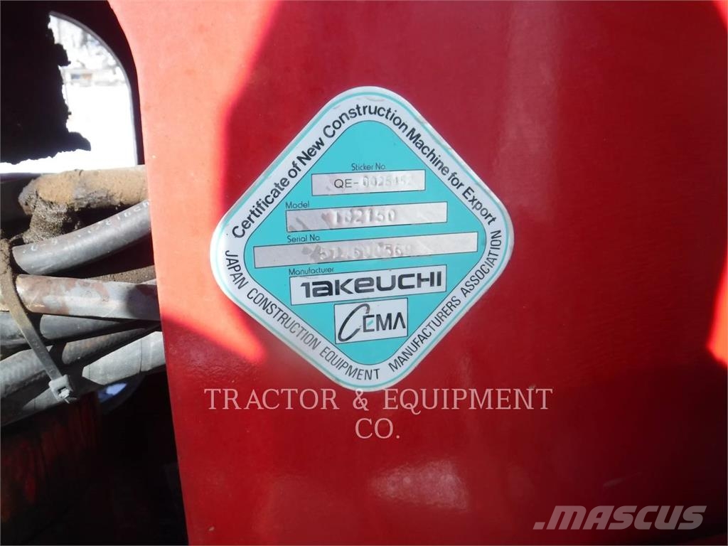 Takeuchi TB2150 Paletli ekskavatörler