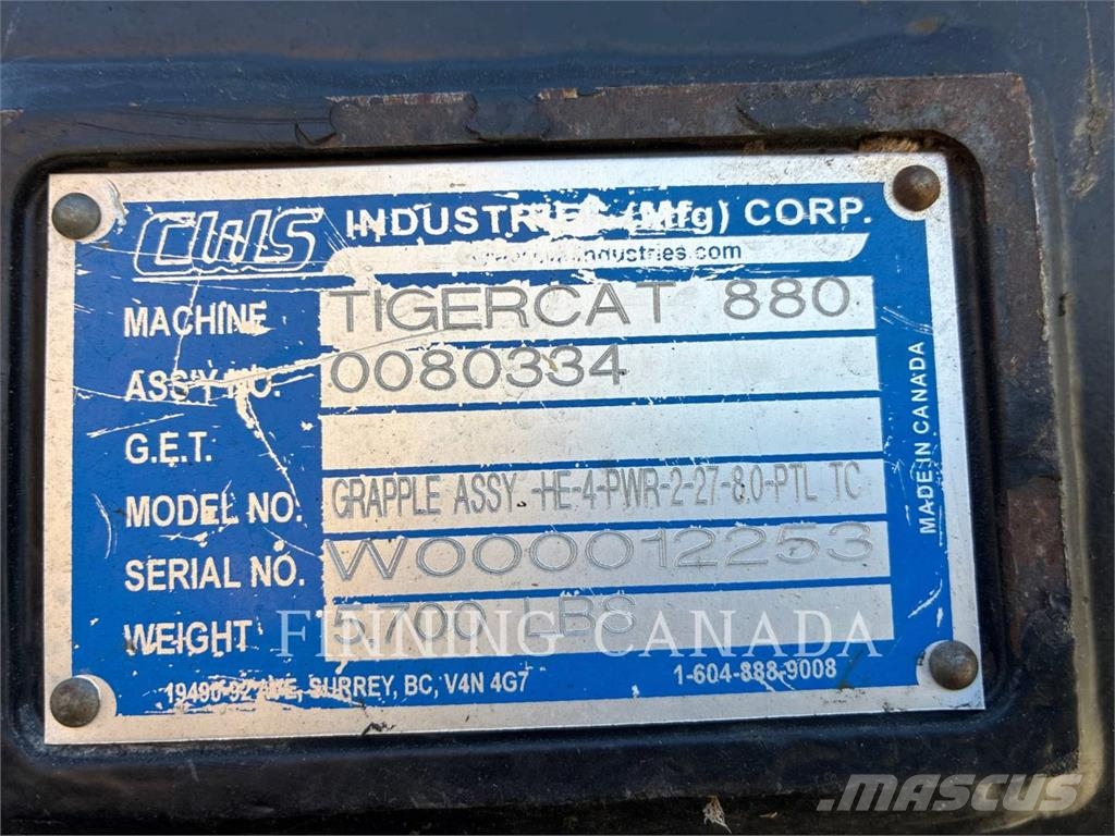 Tigercat 880D Harwarder