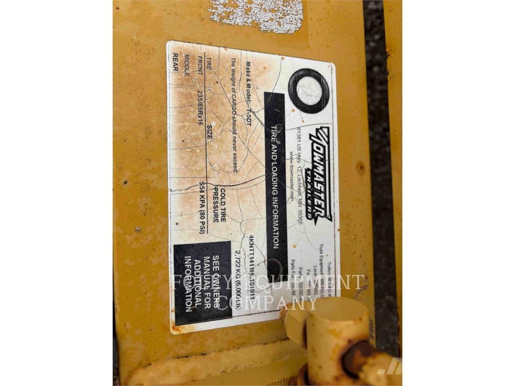 TOWMASTER T-5DT Autre remorque