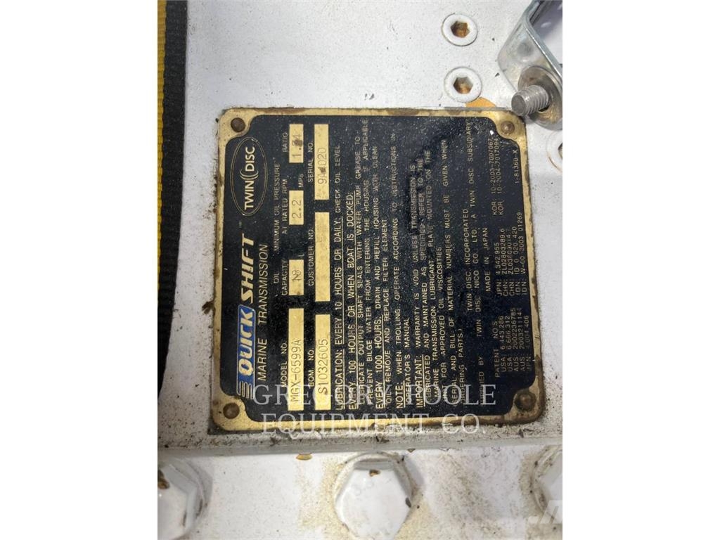 TWIN DISC MGX-6599A Marine auxiliary engines