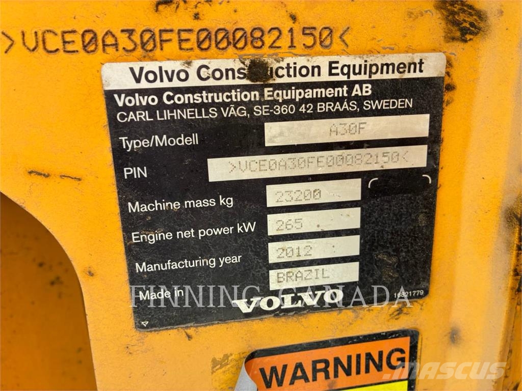 Volvo A30F Wozidła przegubowe