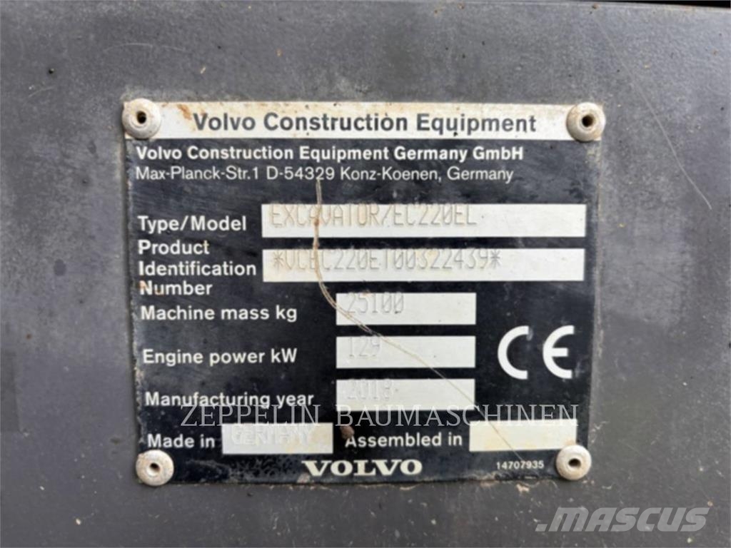Volvo CONST. EQUIP. NA, INC. EC220E Excavadoras de cadenas