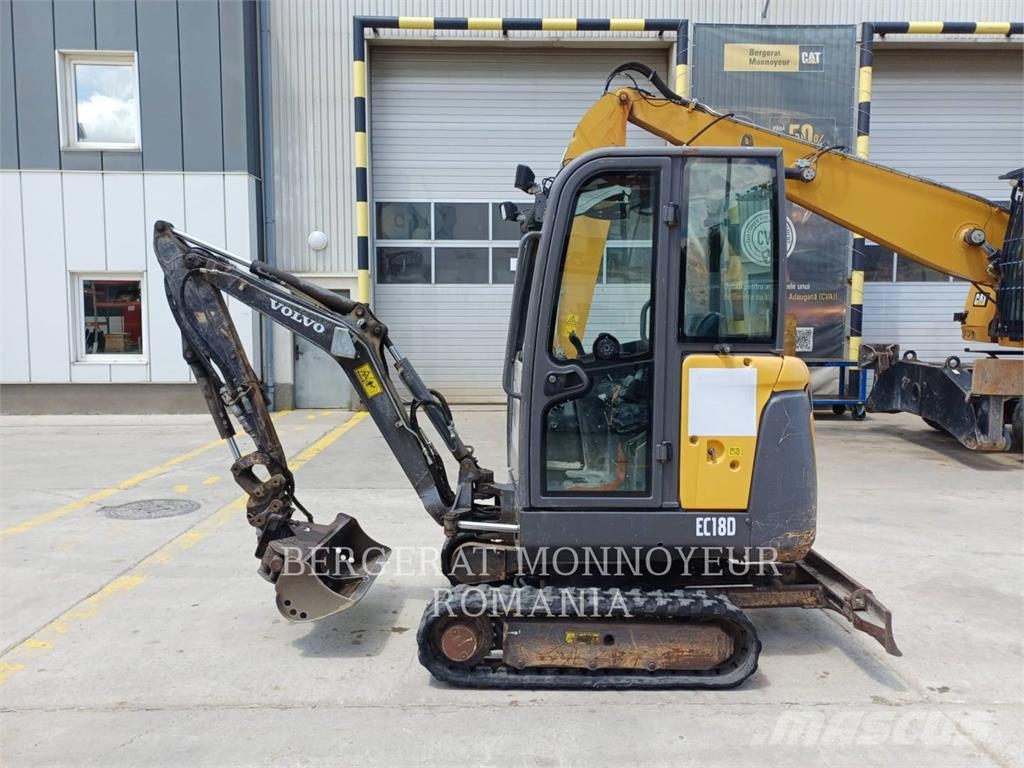 Volvo EC18D حفارات صغيرة أقل من 7 طن (حفارات صغيرة)