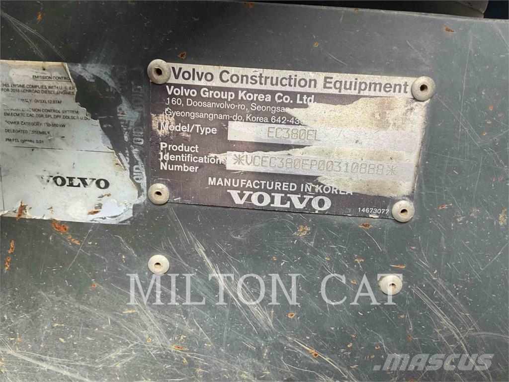 Volvo EC380EL Kāpurķēžu ekskavatori
