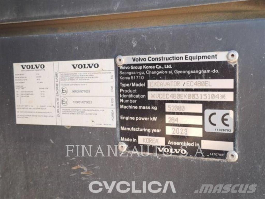 Volvo EC480EL Paletli ekskavatörler