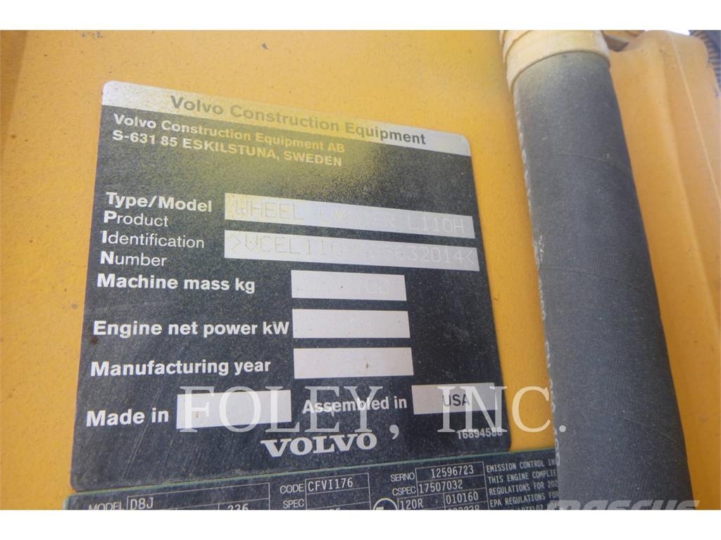 Volvo L110H 輪胎式裝載機