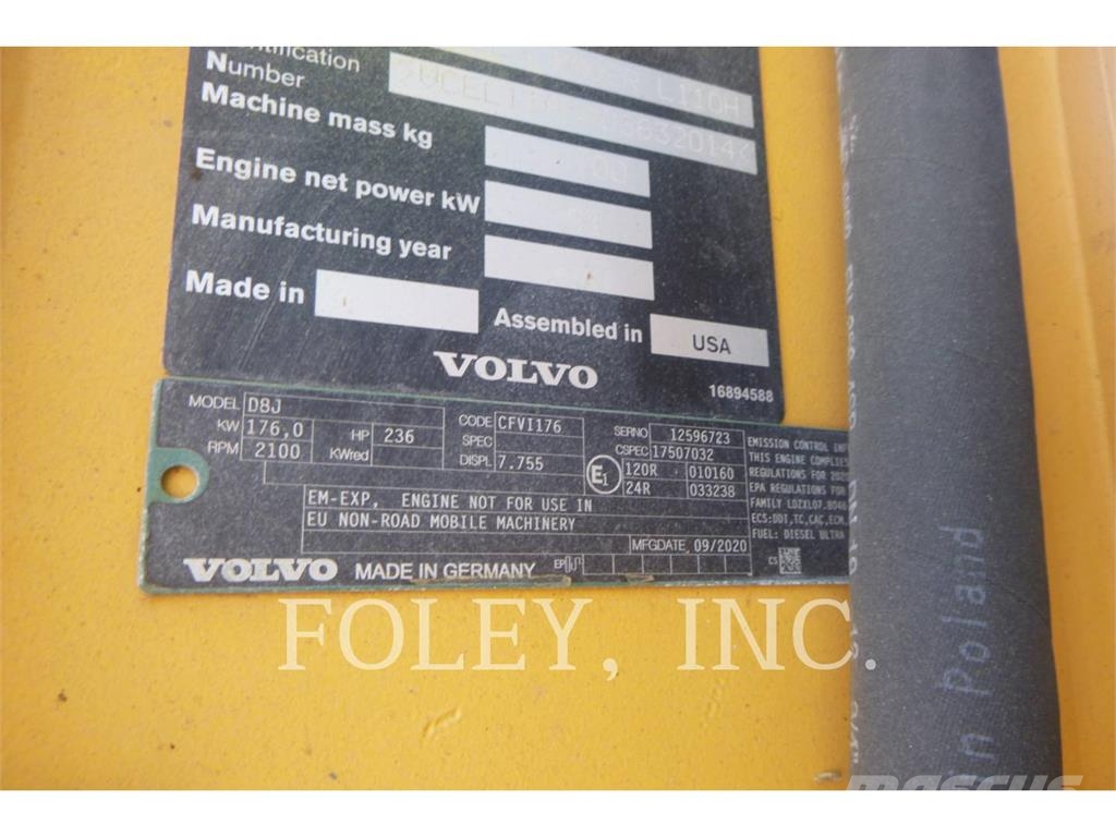 Volvo L110H 輪胎式裝載機