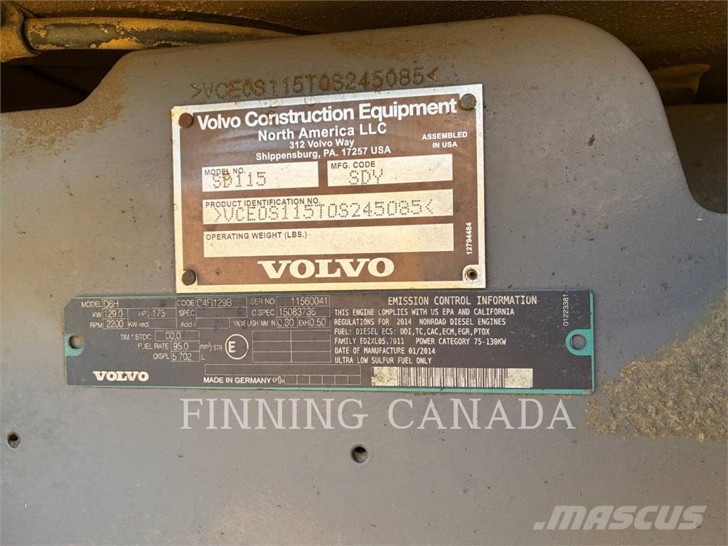 Volvo SD115 Grondverdichtingsmachines