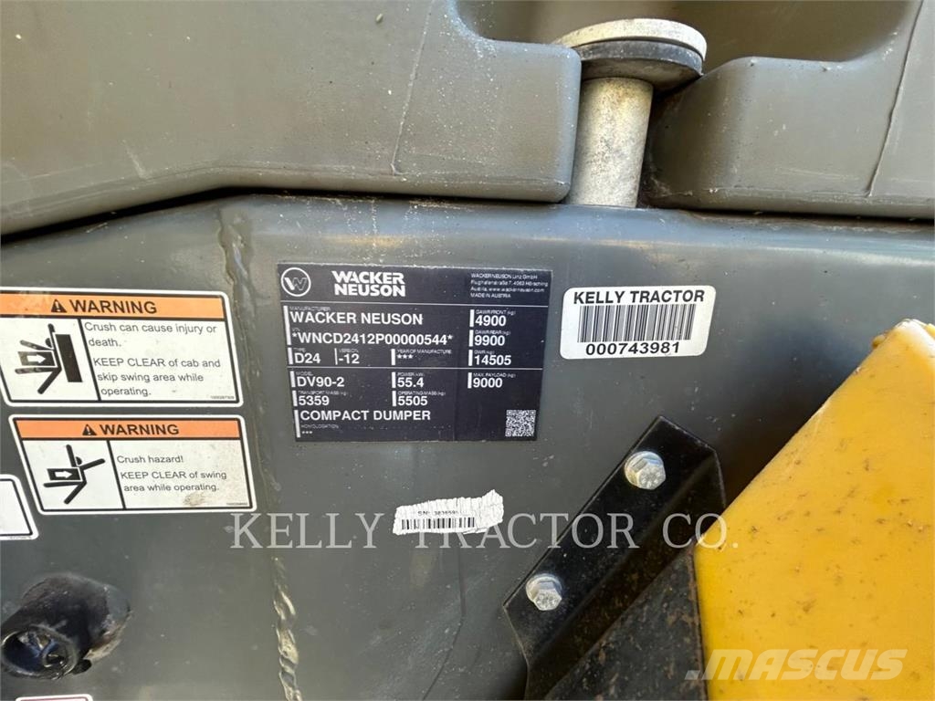 Wacker DV90 Bañeras basculantes usadas