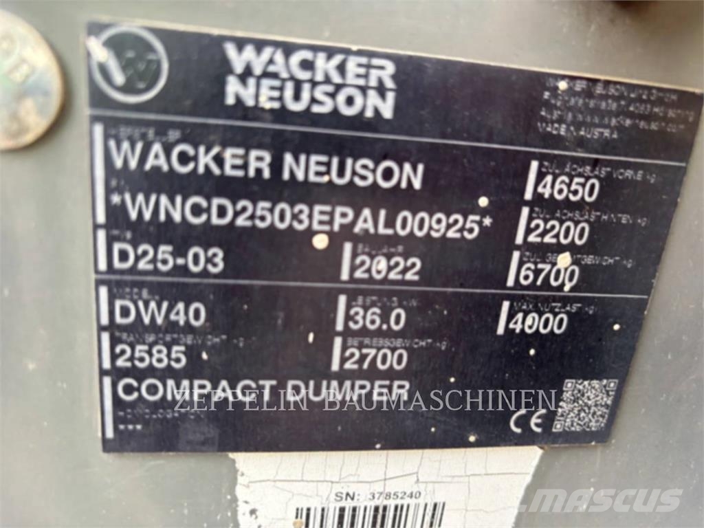 Wacker DW40 Kĺbové nákladné autá