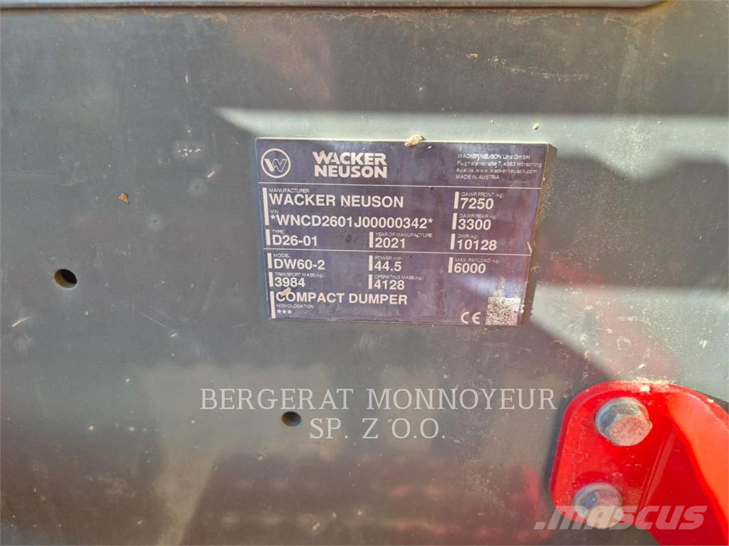 Wacker Neuson DW60-2 Kipper