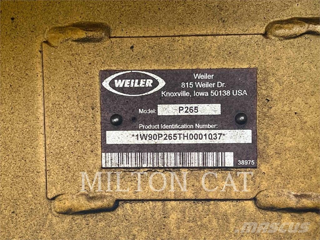 Weiler P265 Asphalt pavers