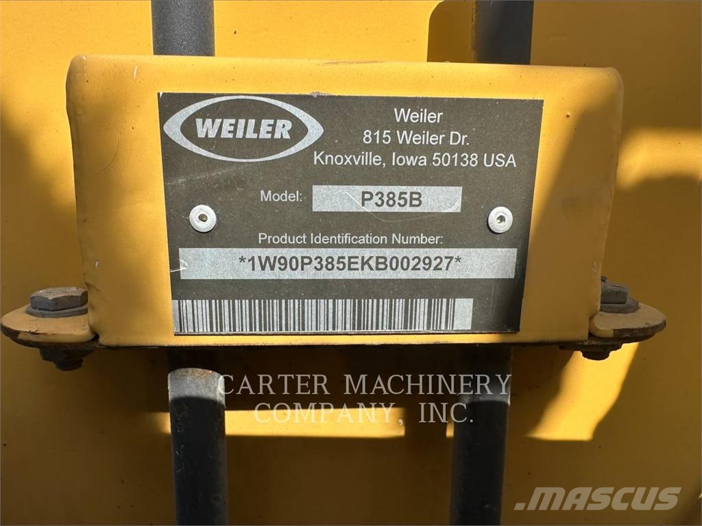 Weiler P385B Asfaltafwerkmachines