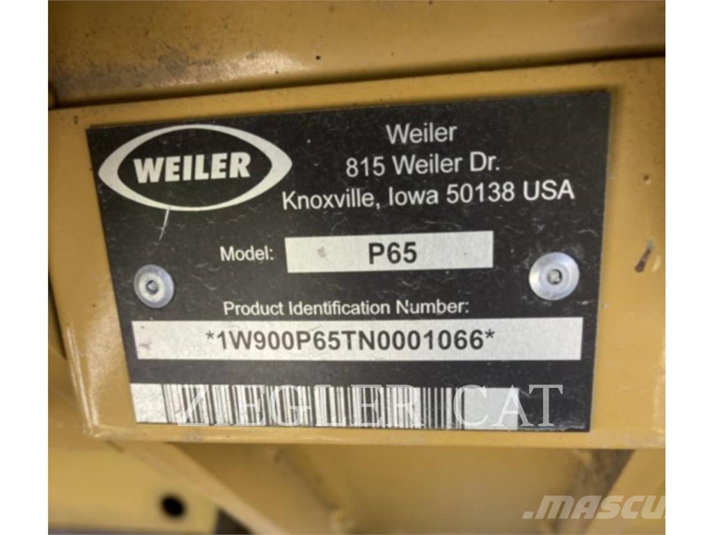 Weiler P65 Асфальтовкладачі